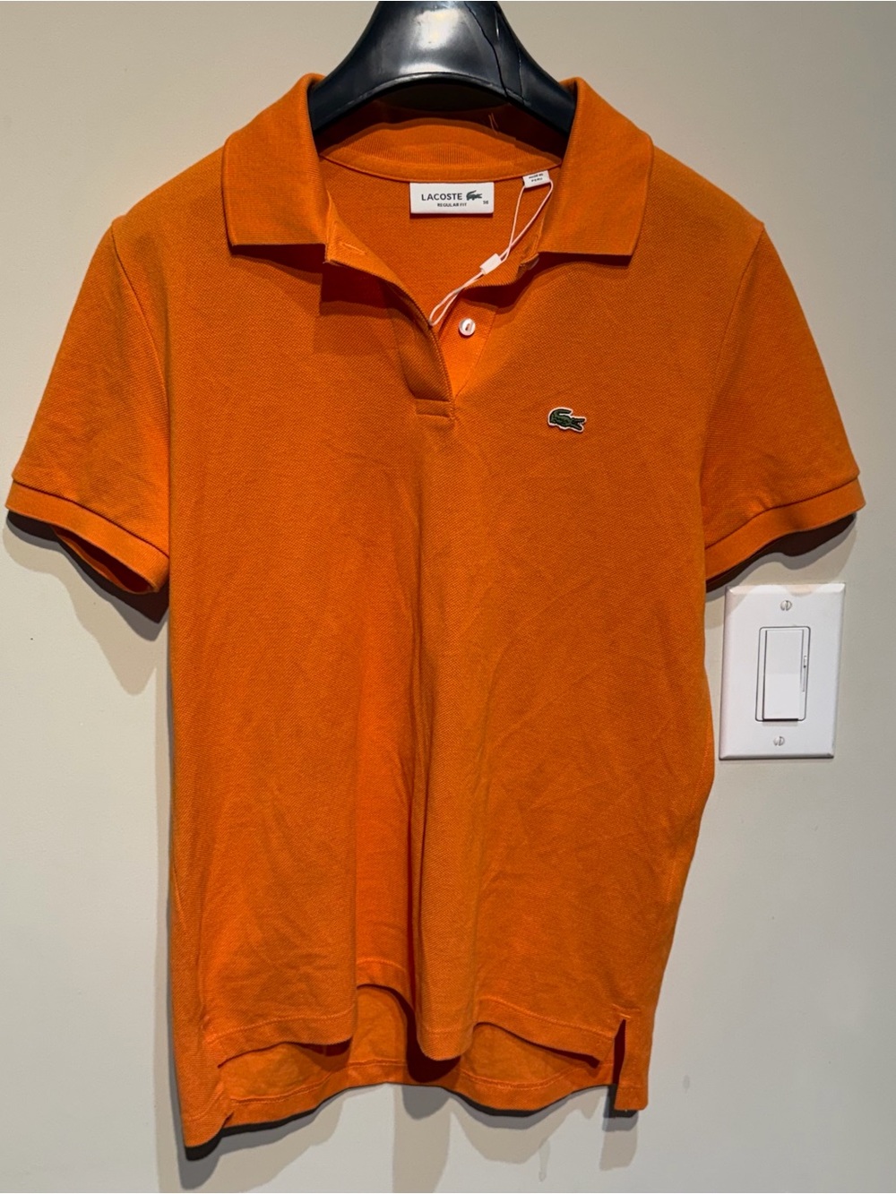 Lacoste Women’s Orange Classic Piqué Polo Shirt